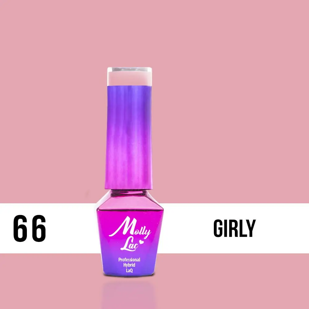 MOLLY LAC UV/LED gel lak Delicate Woman - Girly 66, 5 ml