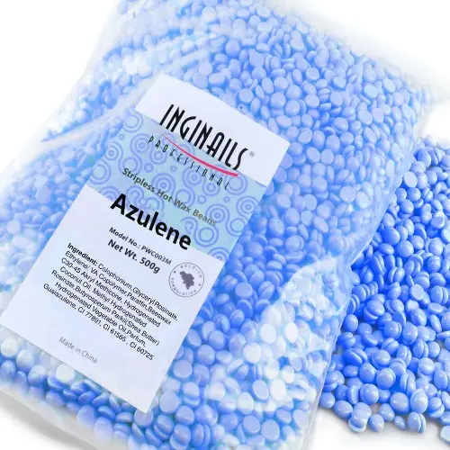 Kosmetický, depilační vosk - perličky – Azulene, 500g