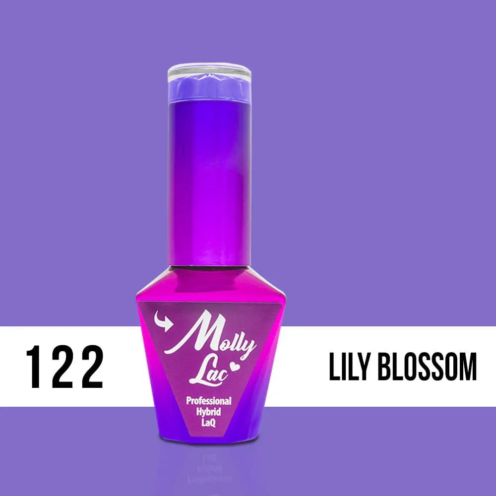 MOLLY LAC UV/LED gel lak Yoghurt - Lily Blossom 122, 10 ml