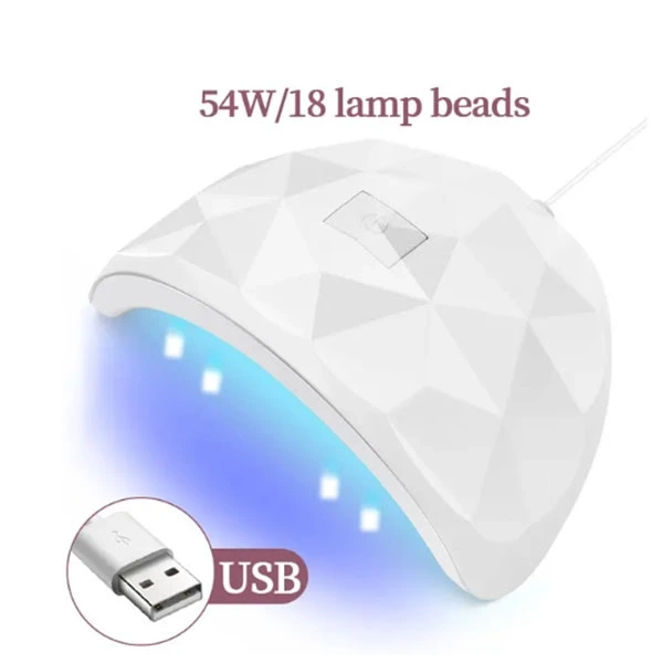 LED lampa na gélové nechty s USB káblom, biela -36W