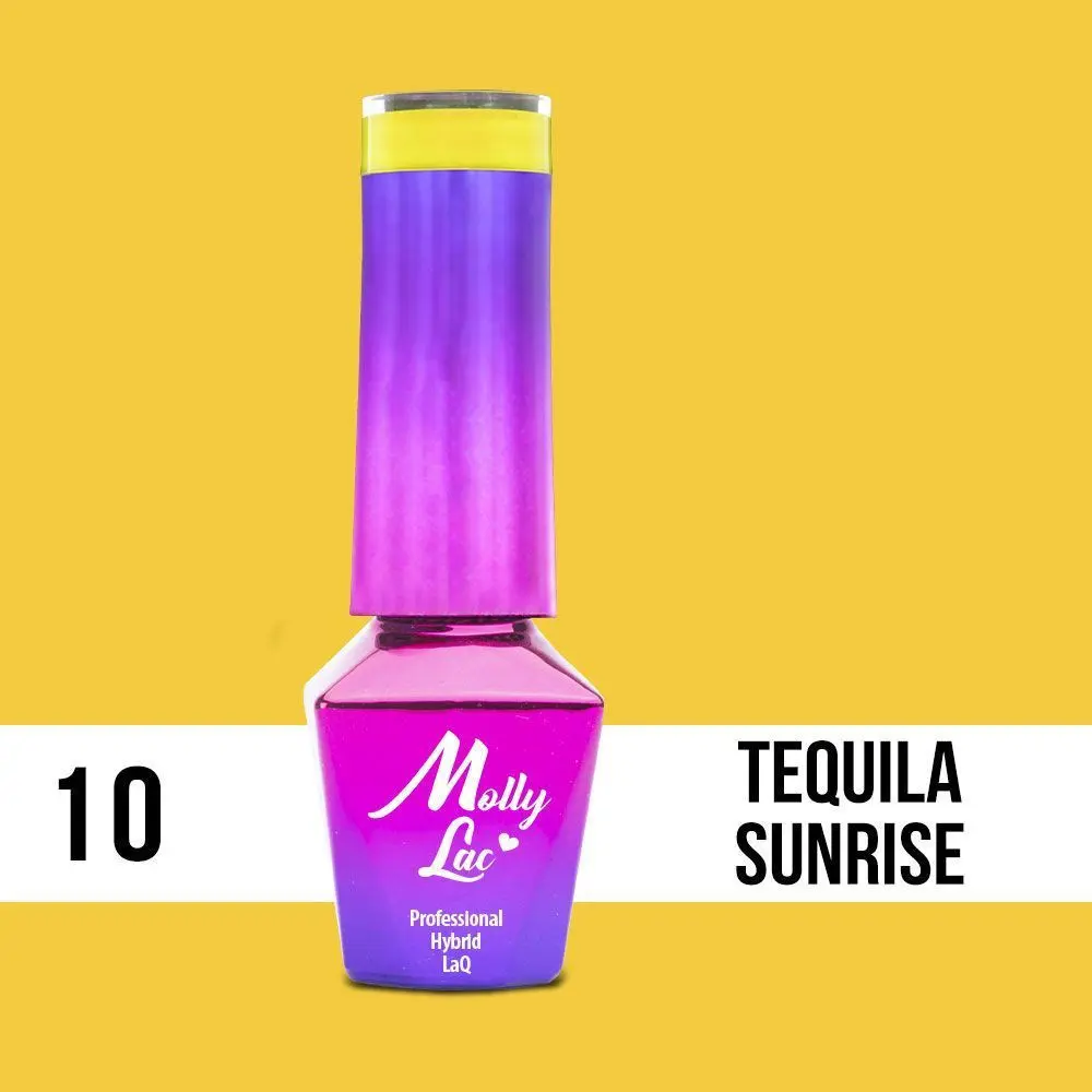 MOLLY LAC UV/LED gel lak Cocktails and Drinks - Tequila Sunrise 10, 10 ml