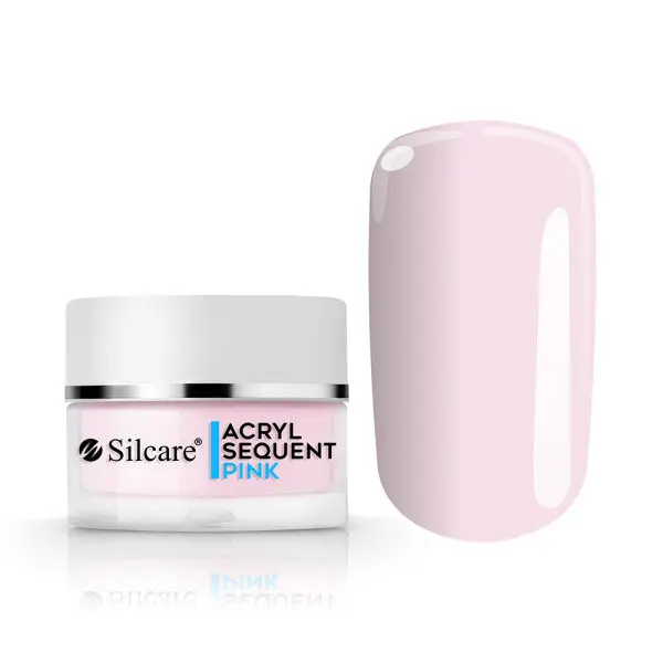 Akrylový prášek Silcare Sequent Acryl – Pink, 12g