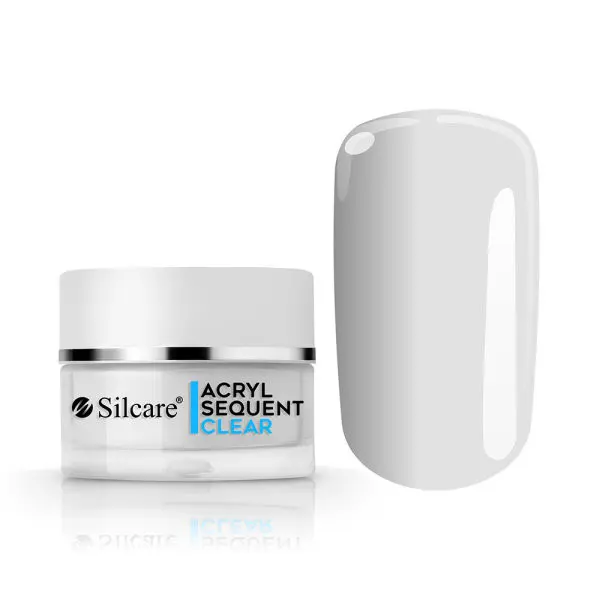 Akrylový prášek Silcare Sequent Acryl – Clear, 12g