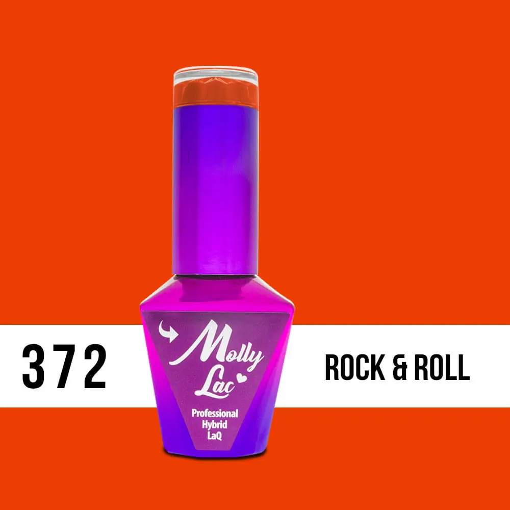 MOLLY LAC UV/LED gel lak Pin Up Girl - Rock and Roll 372, 10 ml