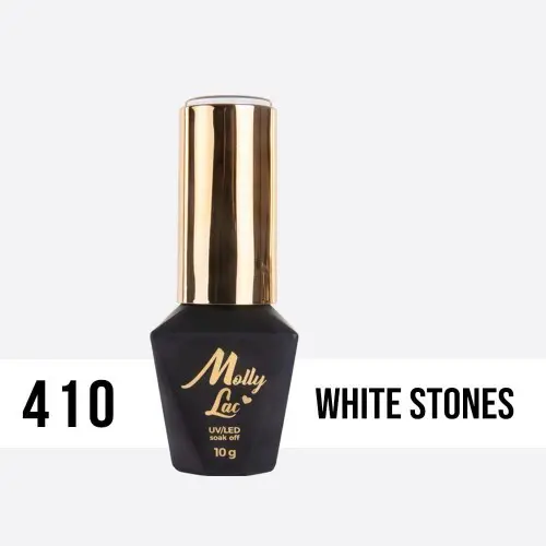 Gel lak, UV/LED Molly Lac - White Stones 410, 10ml