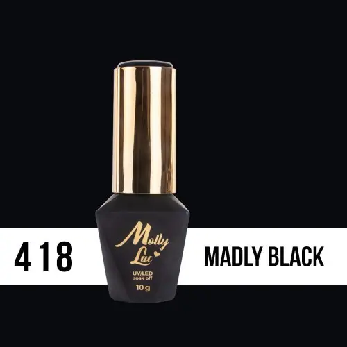 MOLLY LAC UV/LED Molly Lac - Madly Black 418, 10 ml