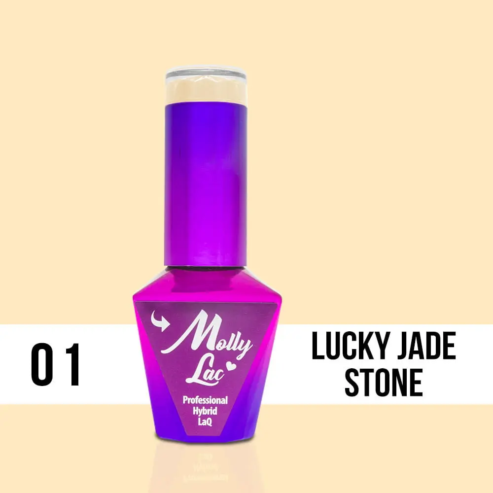 MOLLY LAC UV/LED gel lak Glamour Women - Lucky Jade Stone 01, 10ml