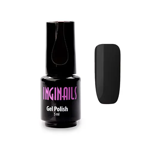 Barevný gel lak Inginails - Black 017, 5ml
