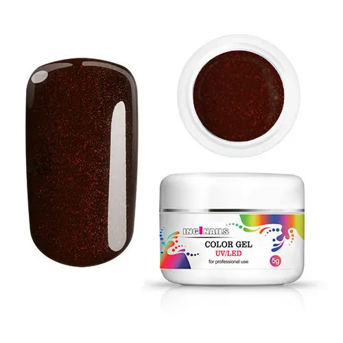 Barevný gel Inginails UV/LED - Barn Red, 5g
