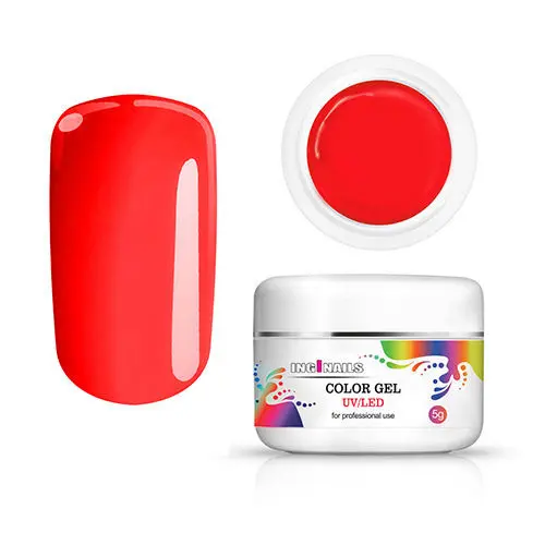 Barevný gel Inginails UV/LED - Imperial Red, 5g