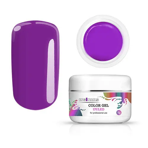 Barevný gel Inginails UV/LED - Neon Purple, 5g