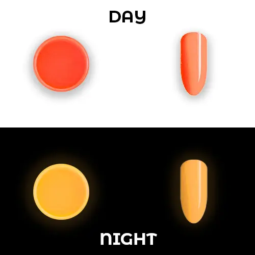 Fluorescenční prášek - Neon Orange, 1g