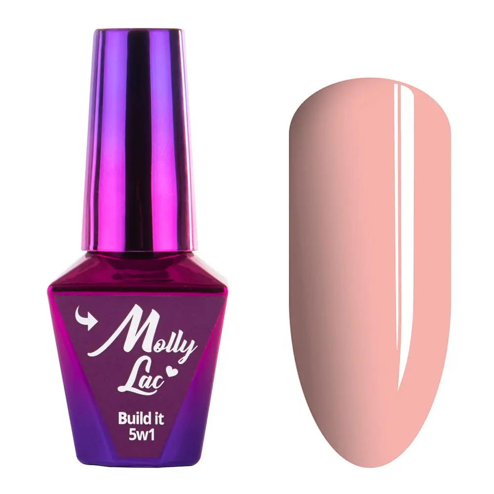 UV/LED Gel Lak Molly Lac 5v1 - Peach, 10ml