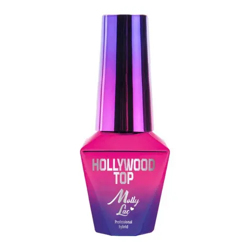 UV/LED Gel Lak Molly Lac Hollywood, Silver - bezvýpotkový, 10ml