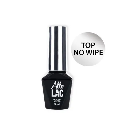 Alle Lac - Bezvýpotkový vrchní gel lak -  Top No Wipe, 5ml