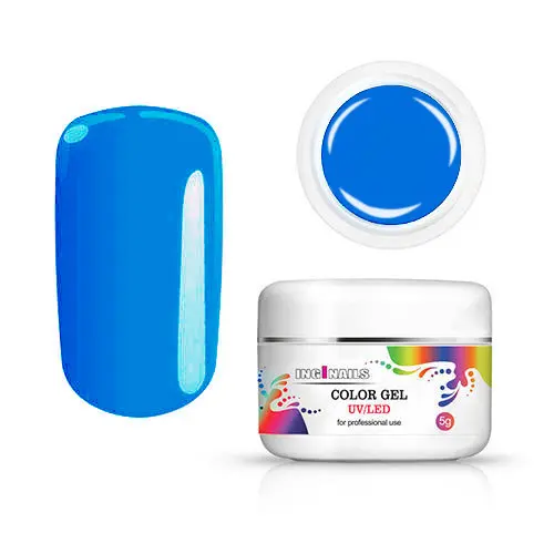 Barevný gel Inginails UV/LED - Neon Dark Blue, 5g