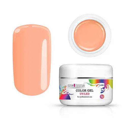 Barevný gel Inginails UV/LED - Neon Peach, 5g