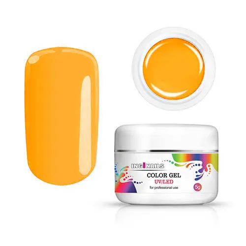Barevný gel Inginails UV/LED - Miami Orange, 5g