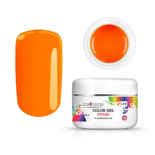 Barevný gel Inginails UV/LED - Neon Mandarine, 5g