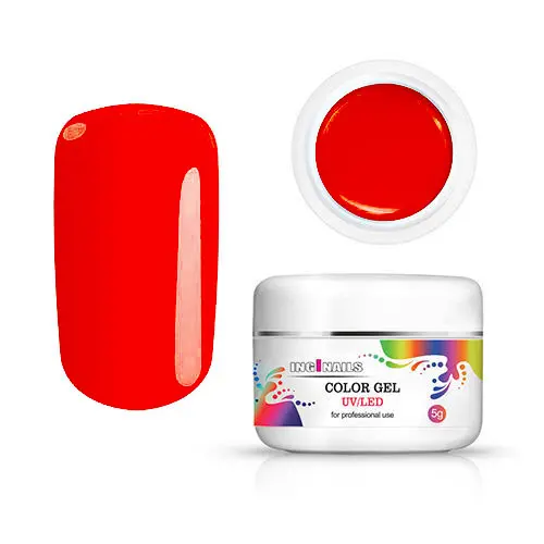 Barevný gel Inginails UV/LED - Ferrari Red, 5g