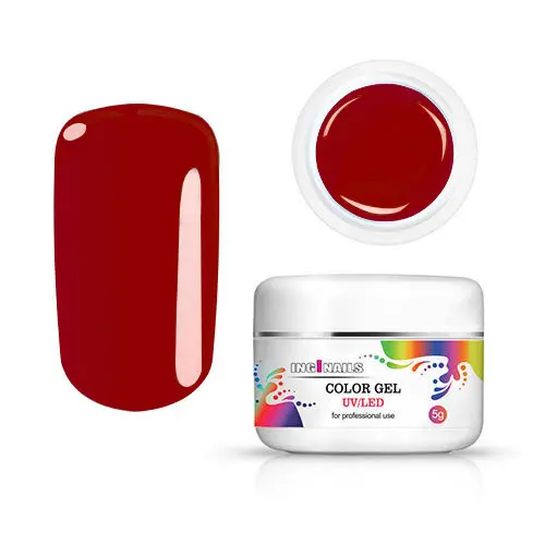 Barevný gel Inginails UV/LED - Bolivian Red, 5g