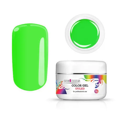 Barevný gel Inginails UV/LED - Toxic Green, 5g
