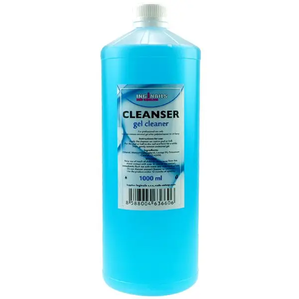 Čistič gelu Inginails- 1000ml - Cleanser, modrý