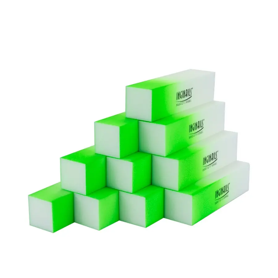 Inginails Professional Blok - zelené ombre, 120/120 - 4stranný