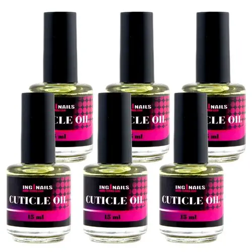 Olej na nehty Inginails, 6ks - Cuticle Oil VANILLA YELLOW 15ml