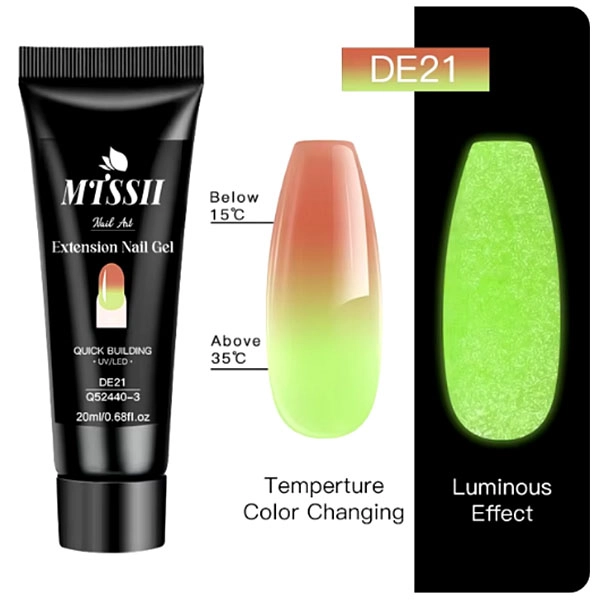 Extension UV/LED nail gel - DE21, 20ml