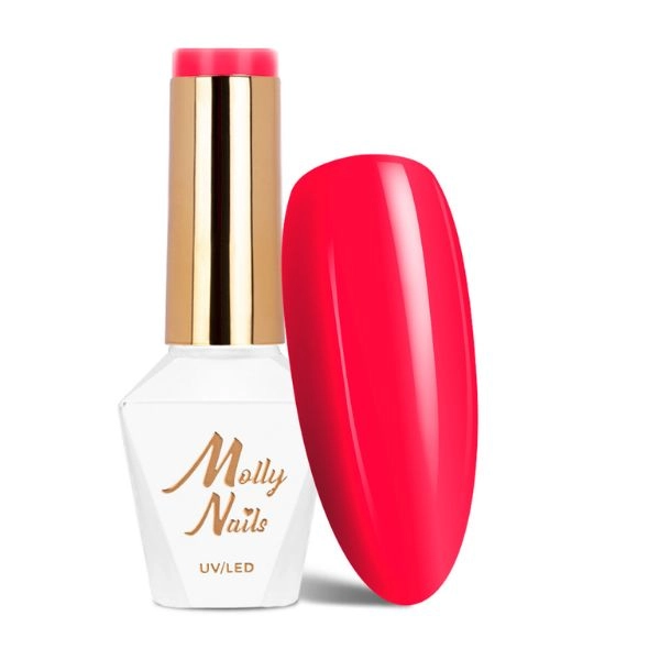 Molly Lac UV/LED gél lak HEMA/Di-HEMA Free Vivid Vibes - Pink Riot, č. 284, 8g