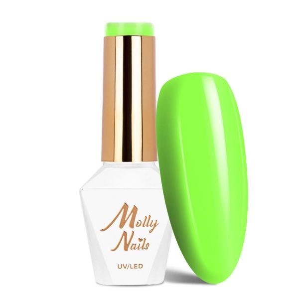 Molly Lac UV/LED gél lak HEMA/Di-HEMA Free Vivid Vibes - Toxic Lime, č. 282, 8g