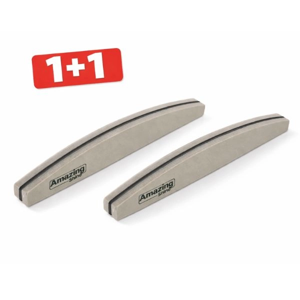 Pilník Profi Sponge Halfmoon Zebra s černým středem 220/280 - AKCE 1+1 ZDARMA