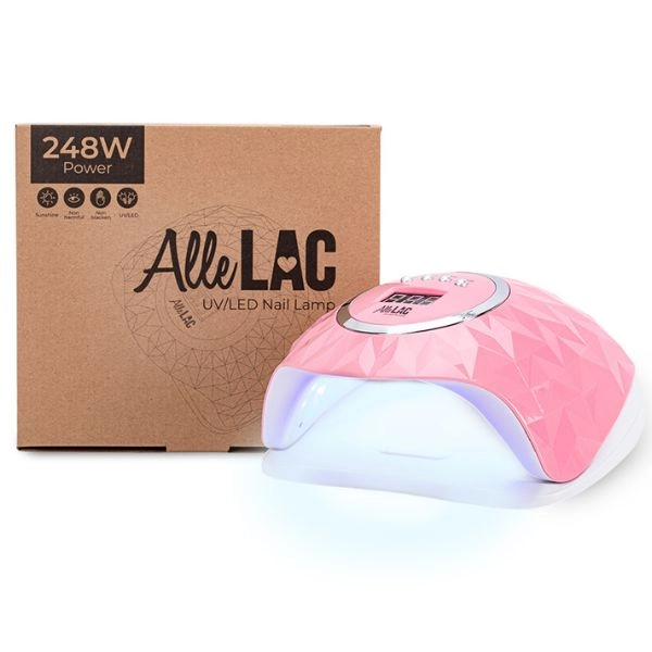 AlleLux Y13, UV/LED lampa 248W, růžová