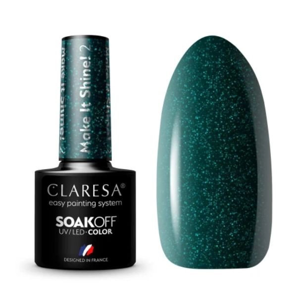 Claresa UV/LED Color Soak Off -MAKE IT SHINE 2, 5g