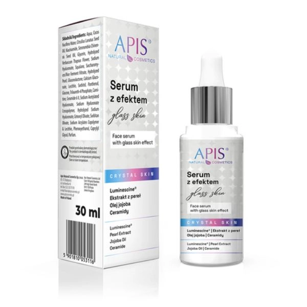 Pleťové sérum Apis s efektem Glass Skin – Crystal Skin, 30 ml