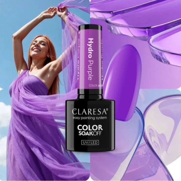 Claresa UV/LED Color Soak Off - Hydro Purple, 5g