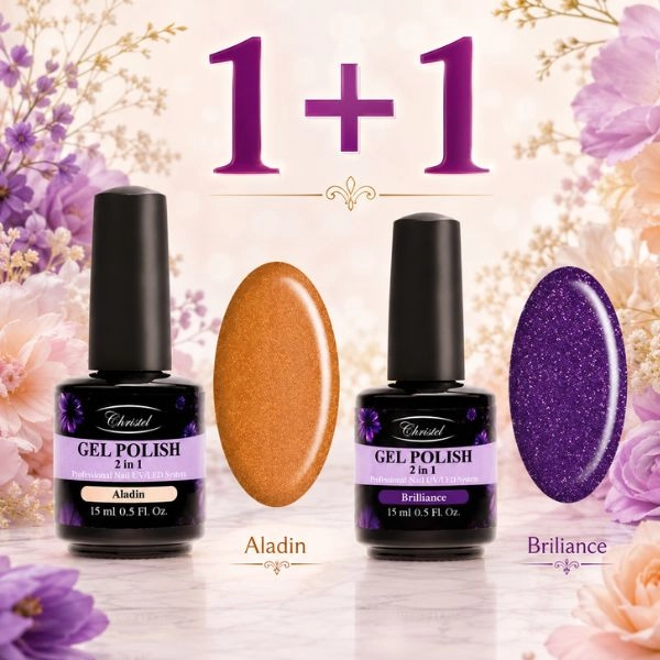 Gel lak na nehty Christel – Gel Polish Glossy 15 ml + AKCE: Gel lak Neon Moon, 15 ml ZDARMA