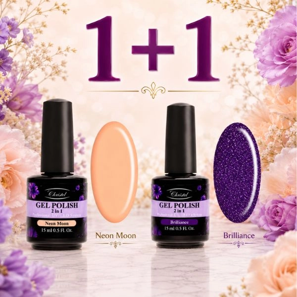 Gel lak na nehty Christel – Gel Polish Glossy 15 ml + AKCE: Gel lak Neon Moon, 15 ml ZDARMA