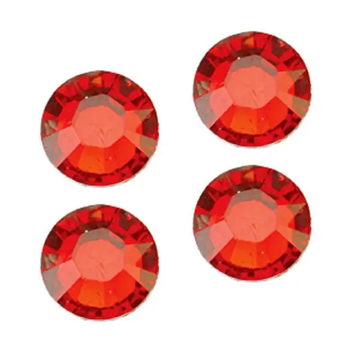 Swarovski kamínky na nehty - červené, 2mm, 50ks