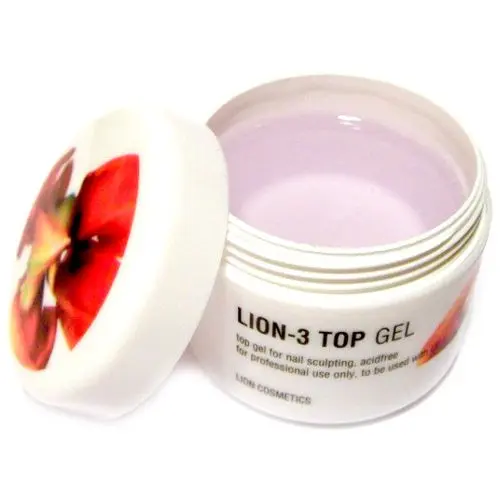 Vrchní UV gel Lion Cosmetics - 0-3 Top gel 40ml