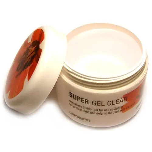 SUPER - Premium gel Clear 40ml, Lion Cosmetics - jednofázový gel s leskem