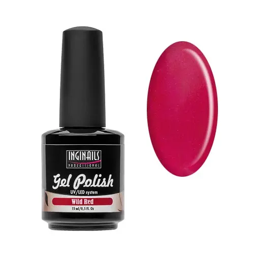 UV gel lak Inginails Professional - Wild Red 15ml