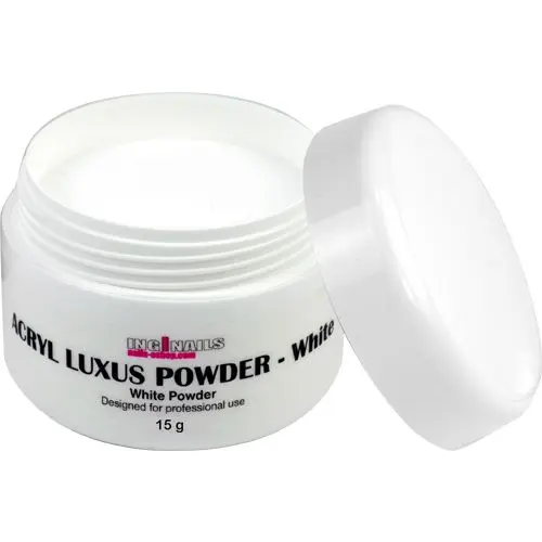 Luxus white powder Inginails 15g - bílý pudr