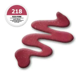 UV gel, barevný – EBD 218 Rich Pink, 5 g