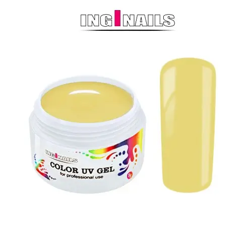 UV Gel, barevný Inginails – Pastel Yellow 5 g