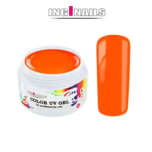 Barevný UV Gel Inginails 5g – Neon Orange