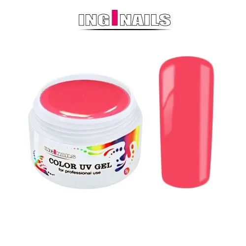 Neon Pink - 5 g Barevný UV Gel Inginails