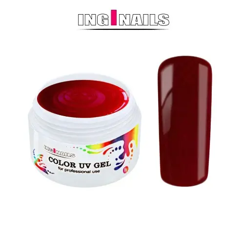 Barevný UV Gel Inginails 5 g – Pearl Red