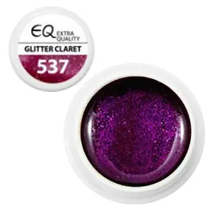 Extra Quality UV gel - 537 Glitter Claret 5g